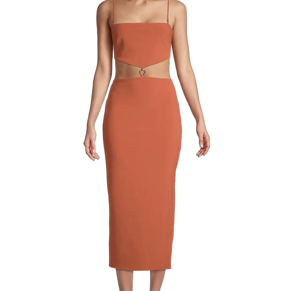 Bec & Bridge Cut-Out Midi Dress